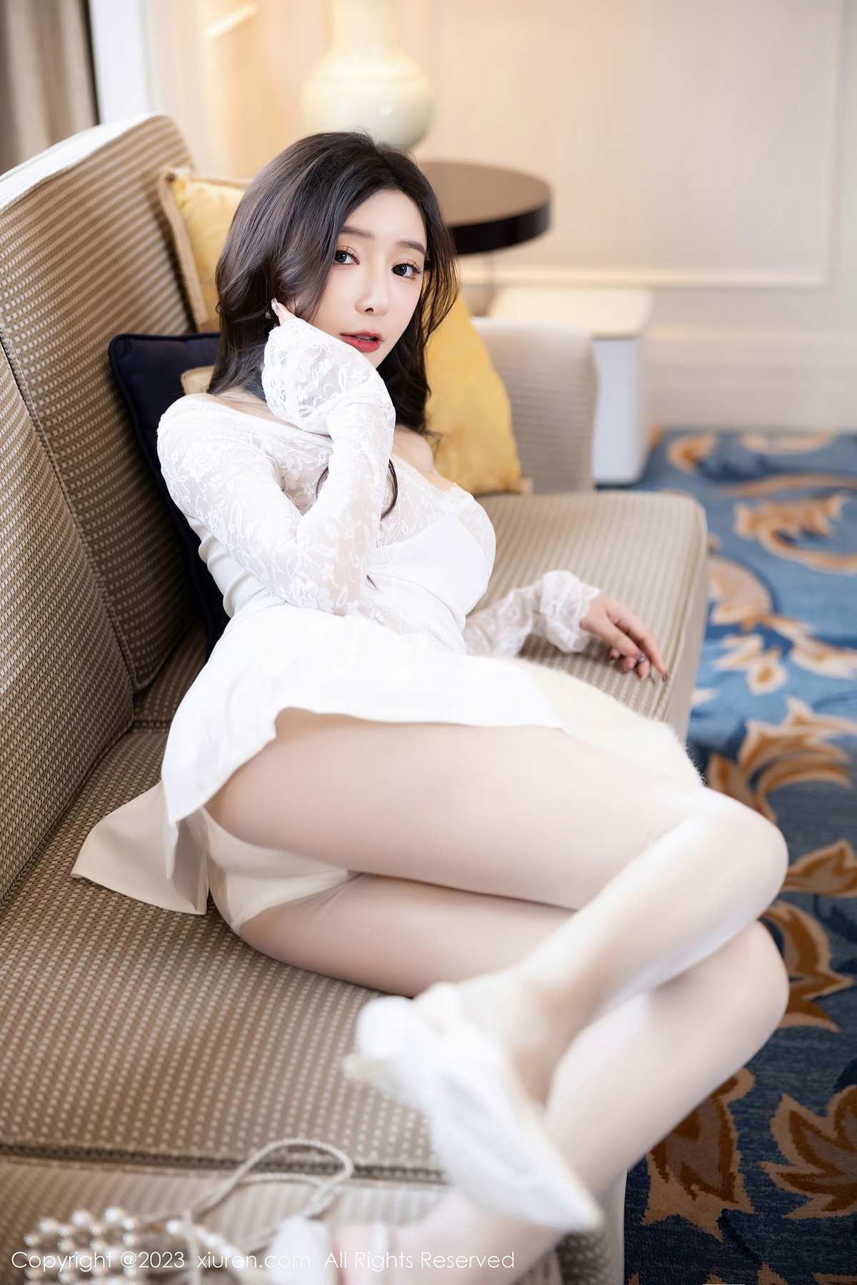 Xiuren秀人网-王馨瑶：白蕾丝映雪影轻启绮梦门